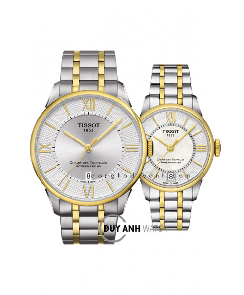 Đồng hồ đôi TISSOT CHEMIN DES TOURELLES T099.407.22.038.00 và T099.207.22.118.00