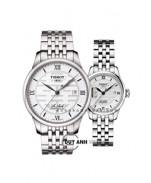 Đồng hồ đôi Tissot Lelocle Powermatic 80 T006.407.11.033.01 và T41.1.183.35