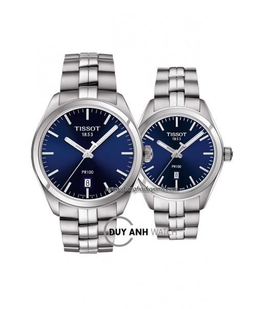 Đồng hồ đôi Tissot PR 100 T101.410.11.041.00 và T101.210.11.041.00