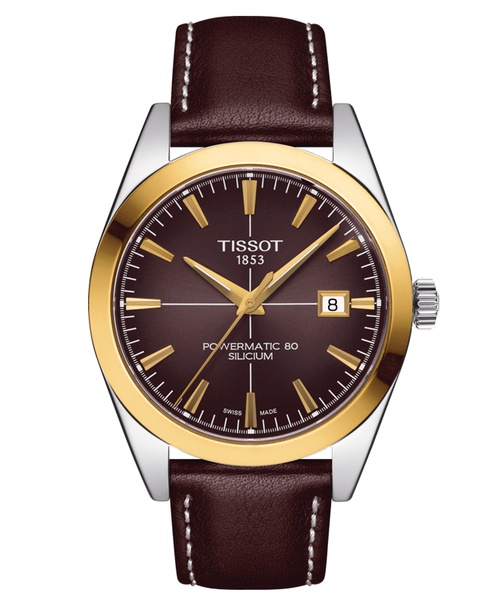 Đồng hồ nam Tissot Gentleman Powermatic 80 Silicium Solid 18k Gold Bezel T927.407.46.291.01