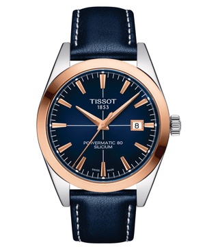 Đồng hồ nam Tissot Gentleman Powermatic 80 Silicium Solid 18k Gold Bezel T927.407.46.041.00