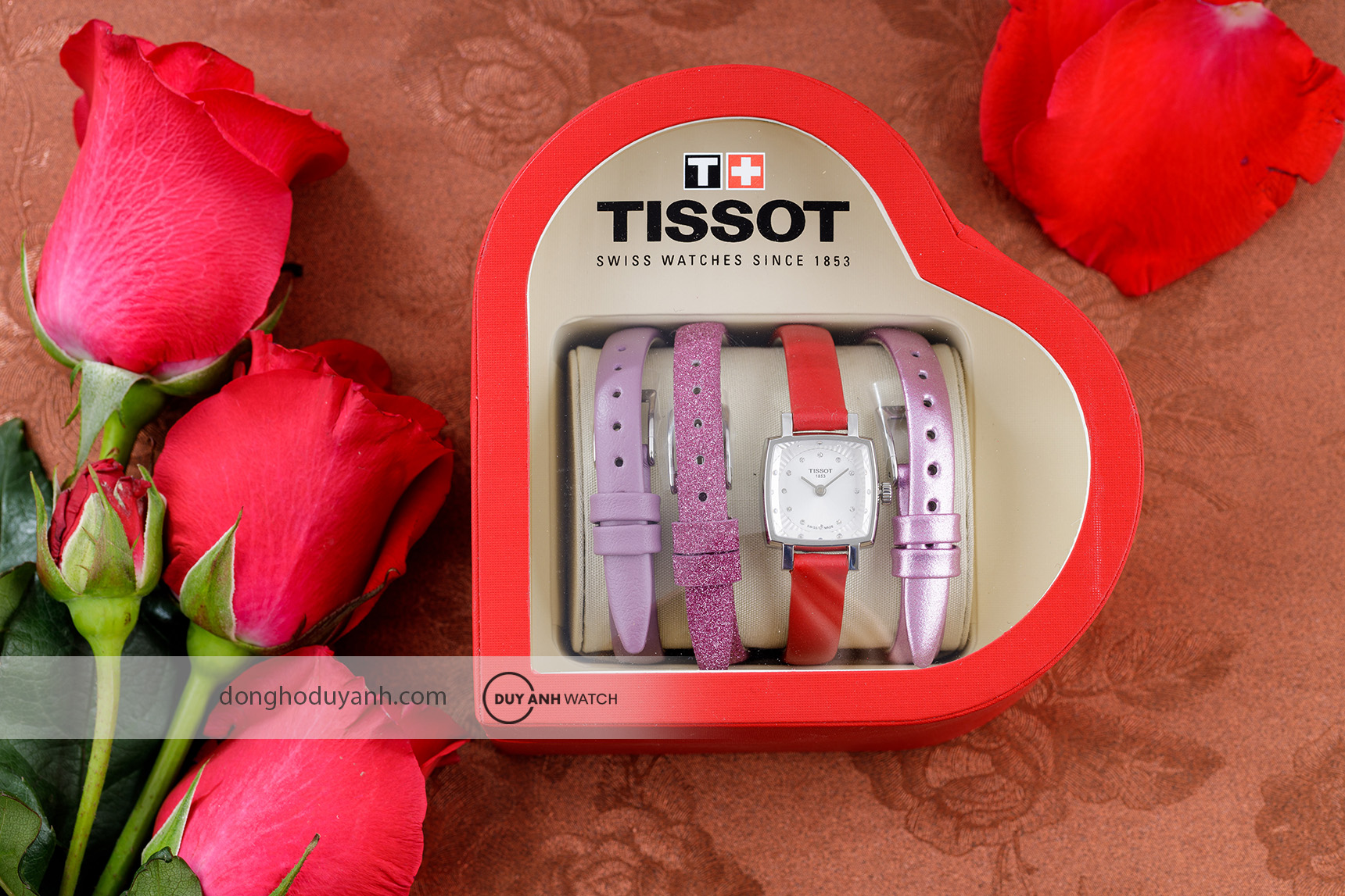 Đồng hồ nữ Tissot Lovely Square Valentines T058.109.16.036.00